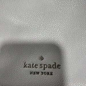 Kate Spade Gray Leather Tote Bag